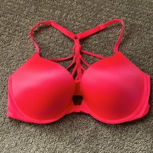 Victoria’s Secret neon pink push up bra size 36D
